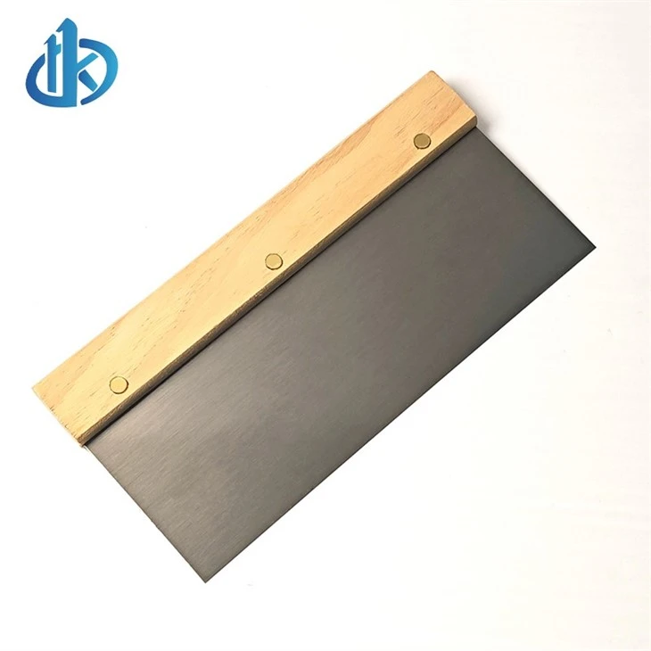 Bench Scraper With Wooden Handle