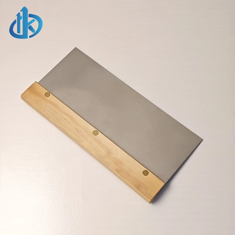 Bench Stainless Scraper Wood